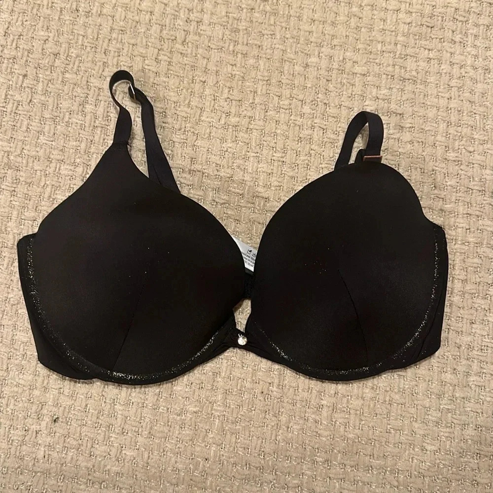 Adore Me women’s bra size‎ 34DDD black with glitter